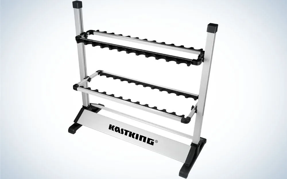 KastKing is the best fishing rod holder for garages.