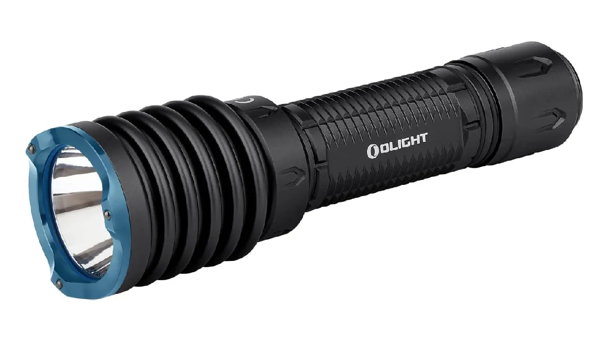 Olight Warrior X3 Flashlight on white background