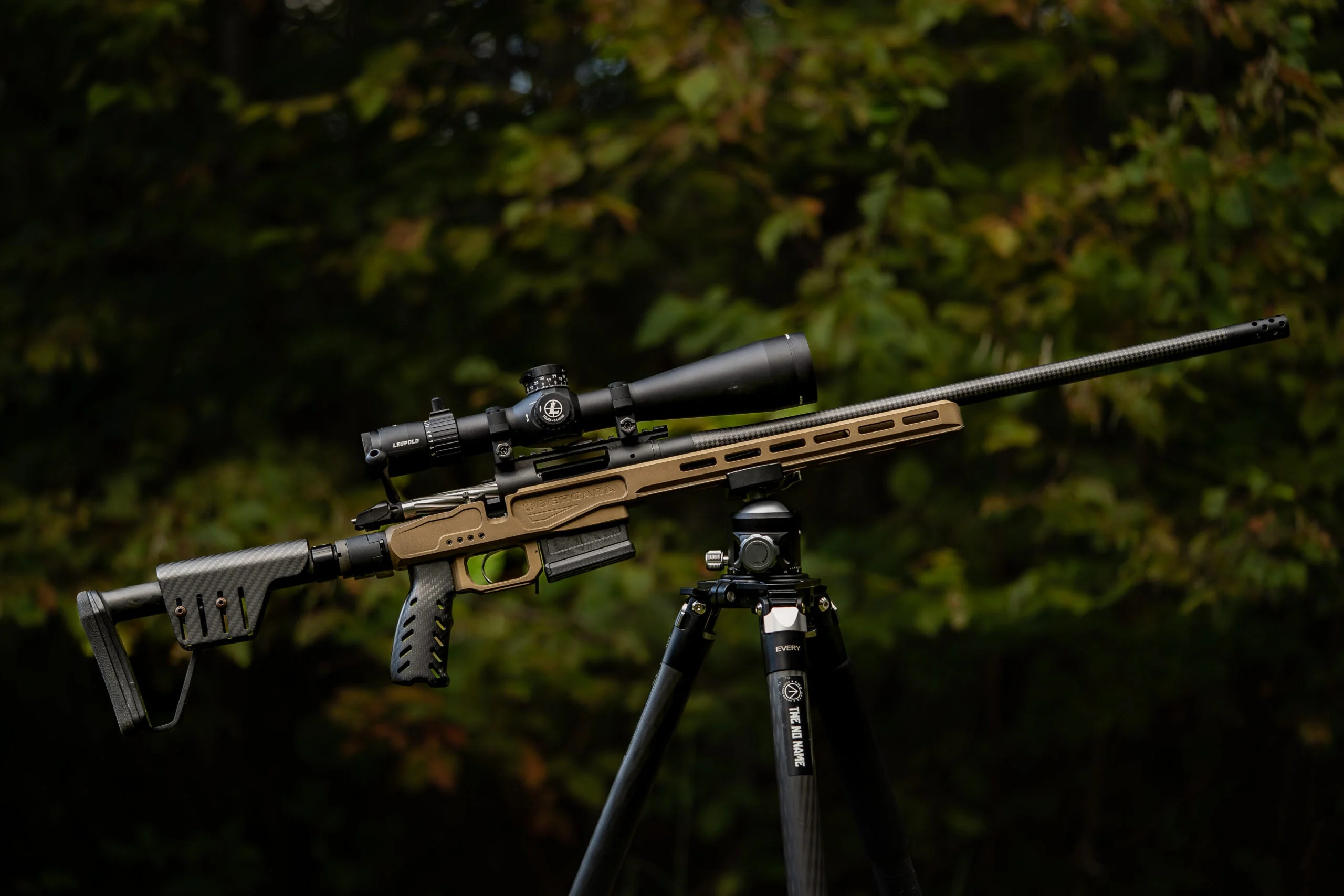 The Bergara Premier MG Lite on a tripod.