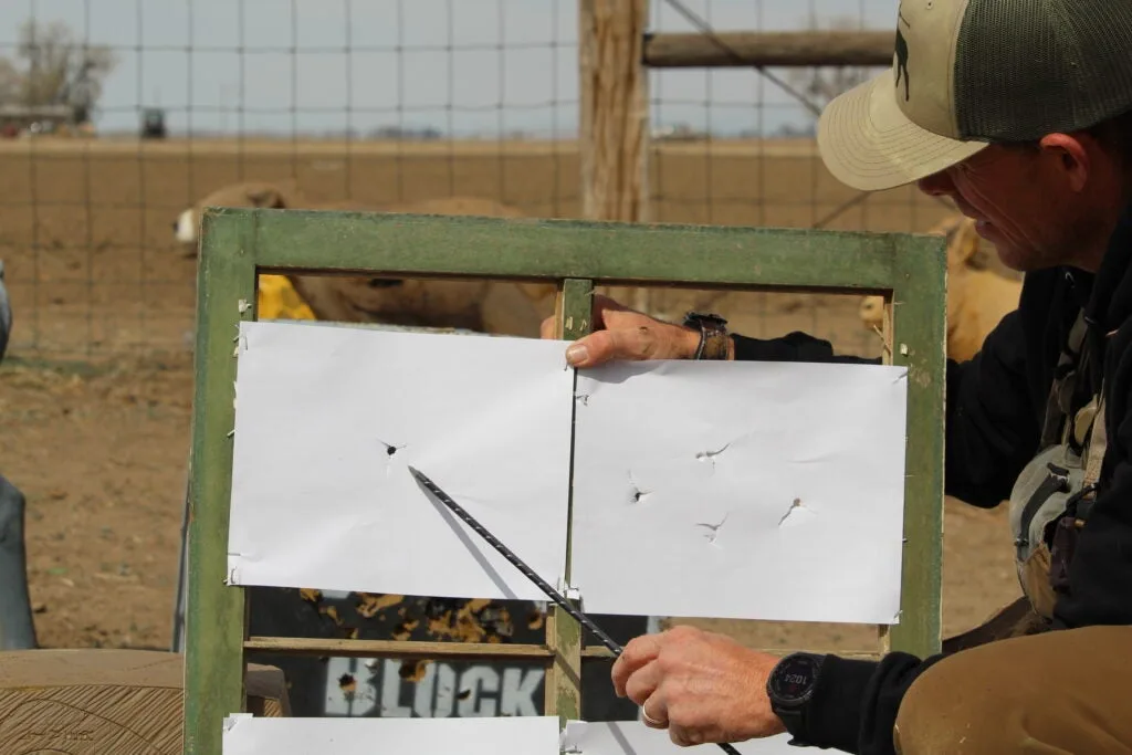 How to tune a compound bow step 6: Paper tuning a bow