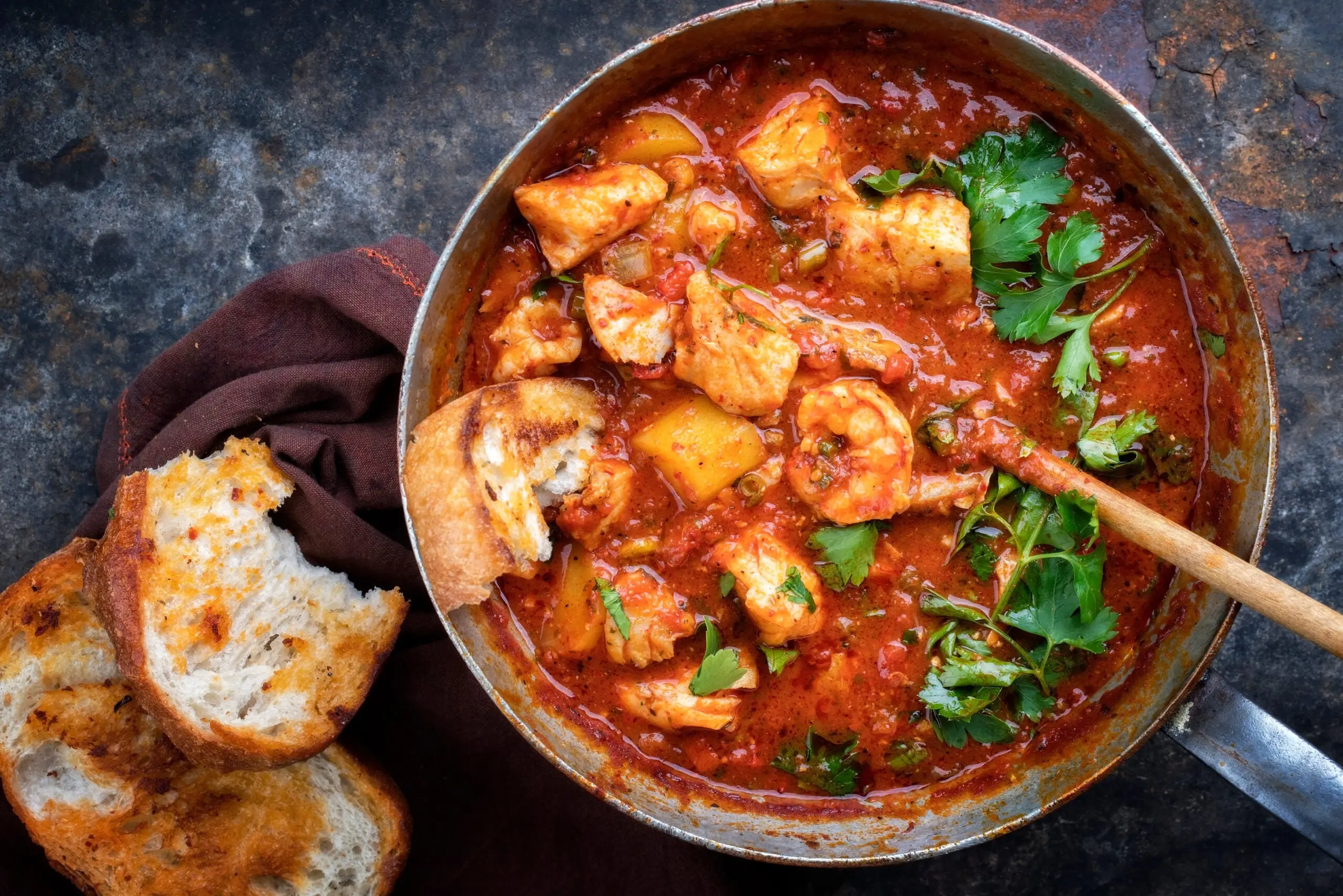 photo of gumbo with alligator meat