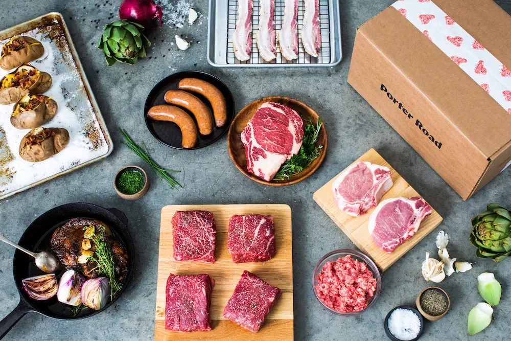 Porter Road meat delivery subscription box