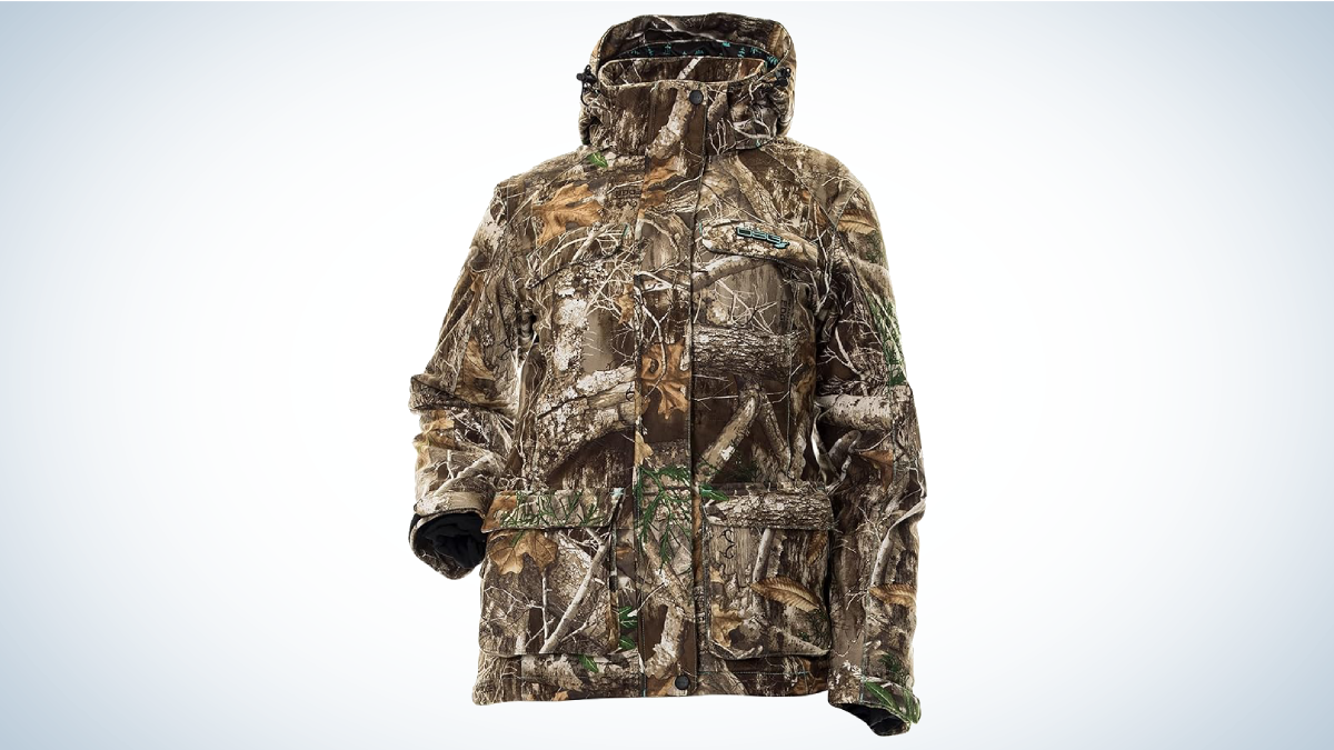 Game winner women's camo jacket hotsell