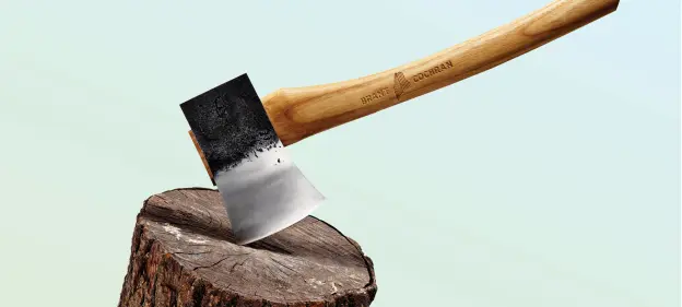 axe in a tree stump