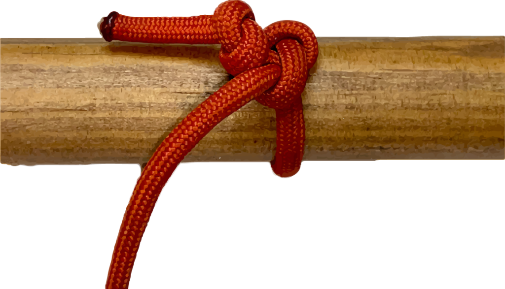 final step in how to tie a jam knot