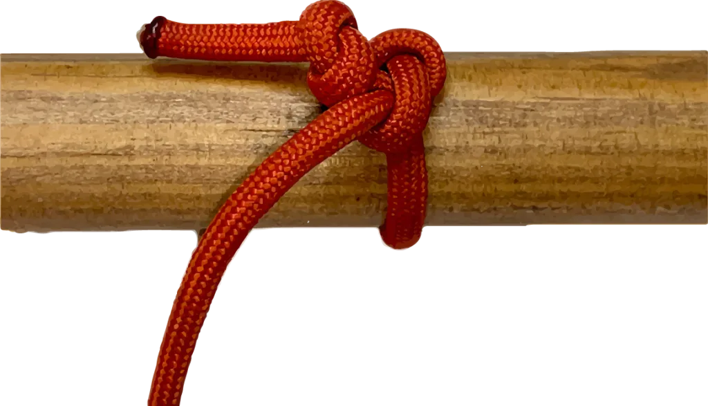 final step in how to tie a jam knot