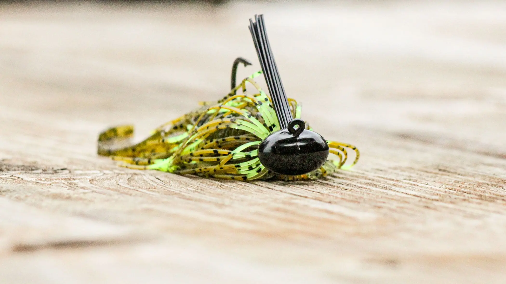 photo of a football jig for jig fishing for bass