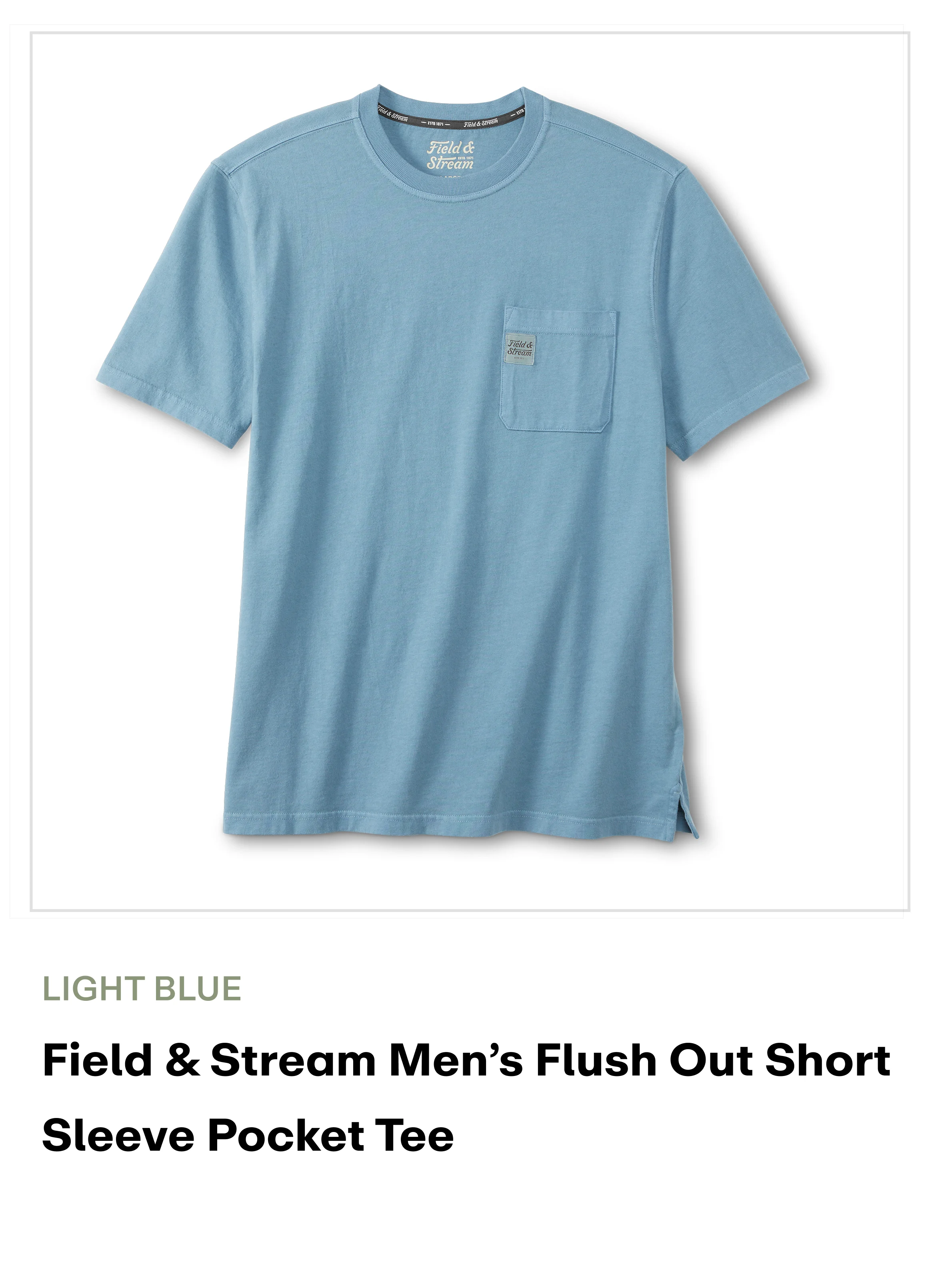 amazon - Pocket Tee - light blue