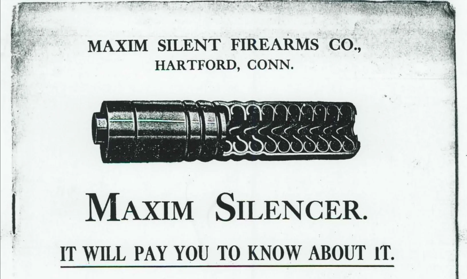 Maxim silencer brochure image. 