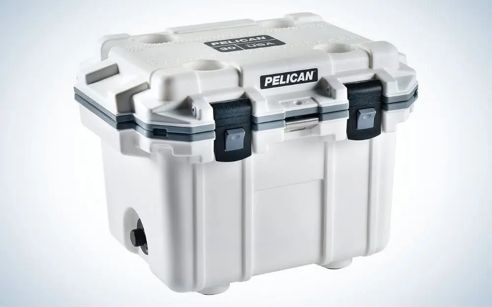 Pelican Elite Cooler is the best small boat cooler.