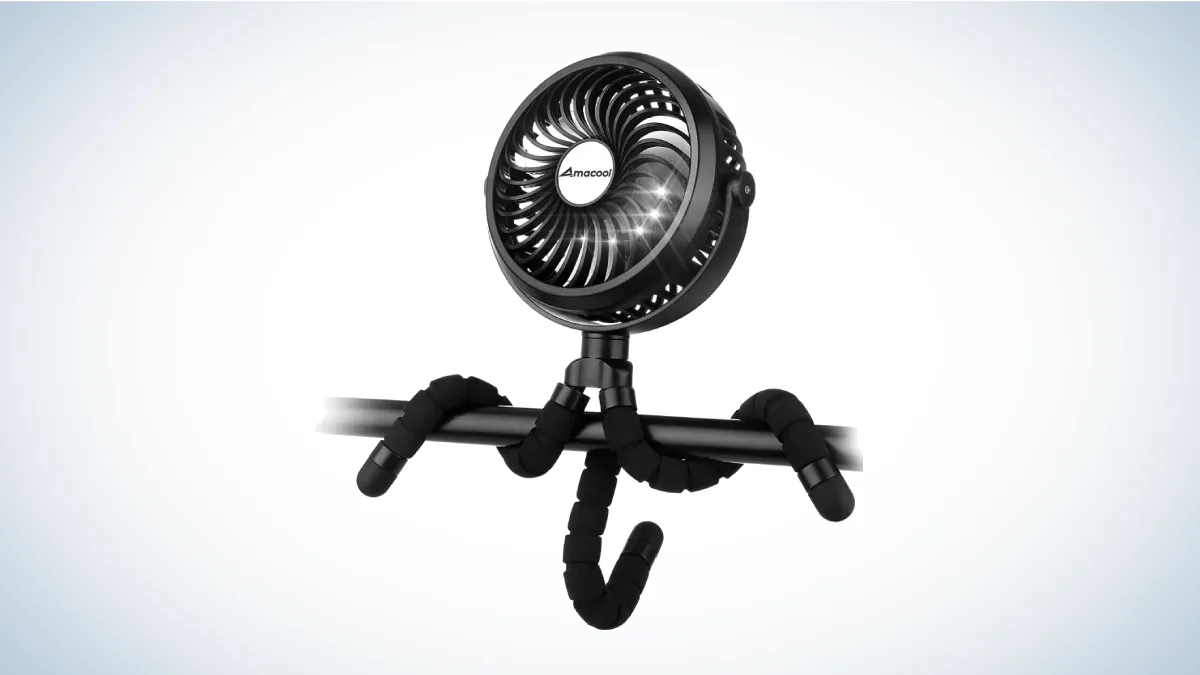 Best Camping Fans: Amacool Battery Operated Flexible Tripod Fan