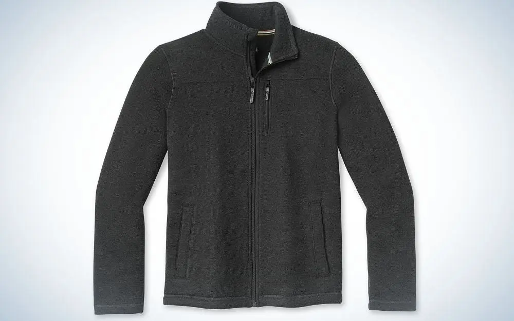 Smartwool Hudson Trail Fleece Full Zip is the best fleece hiking jacket.