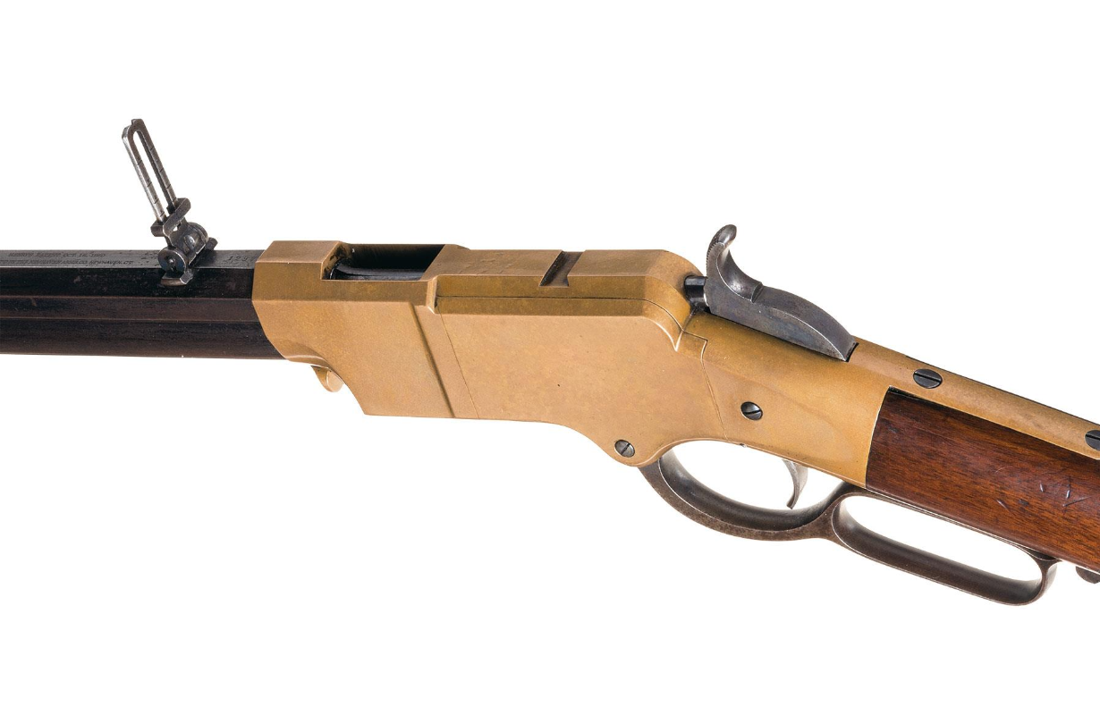 A henry repeater rifle.