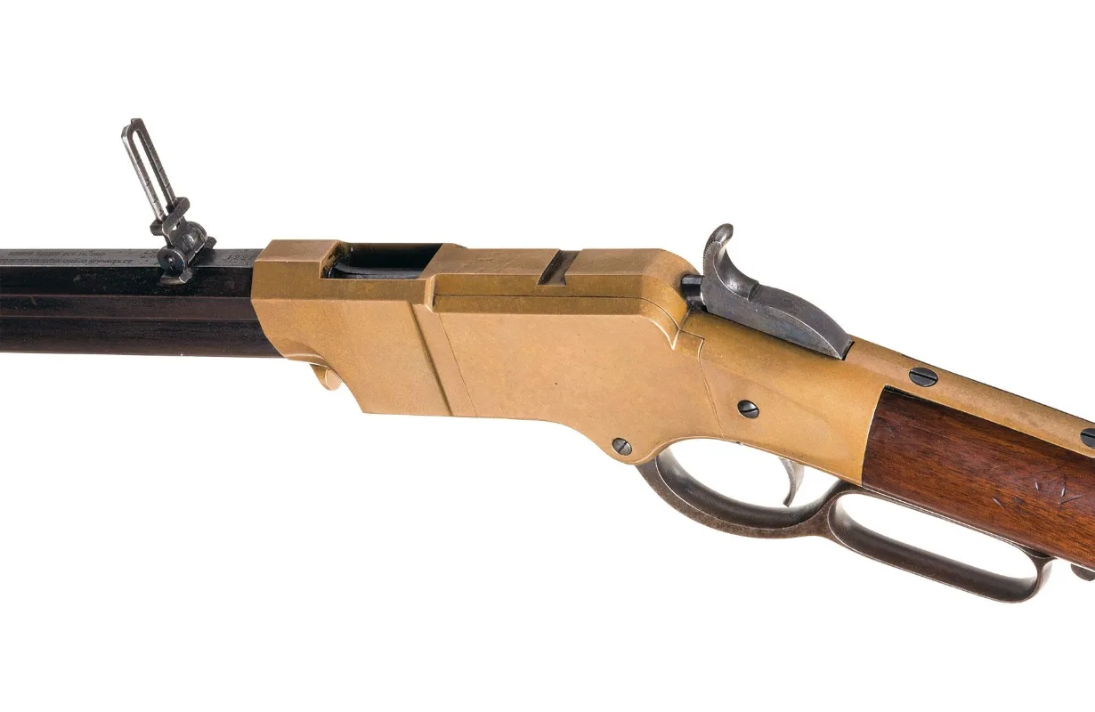 A henry repeater rifle.