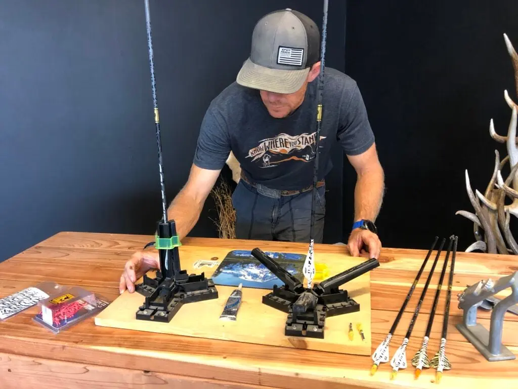 Jace Bauserman fletching arrows