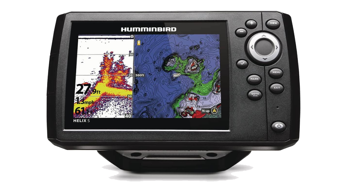 Humminbird Helix 5 CHIRP GPS G3 PT Fish Finder on white background