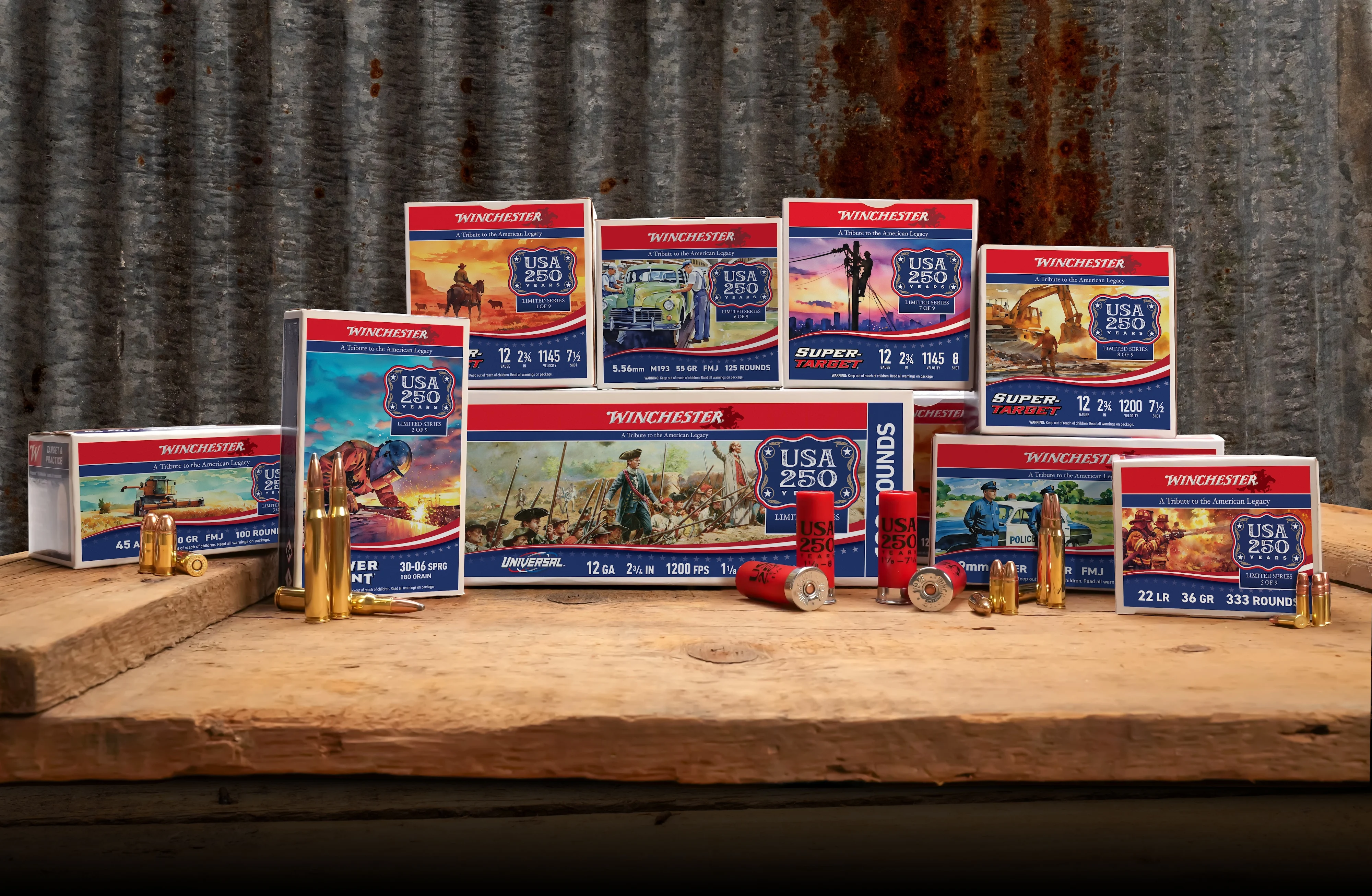 Winchester's new 250th Anniversary Commemorative Series ammo.