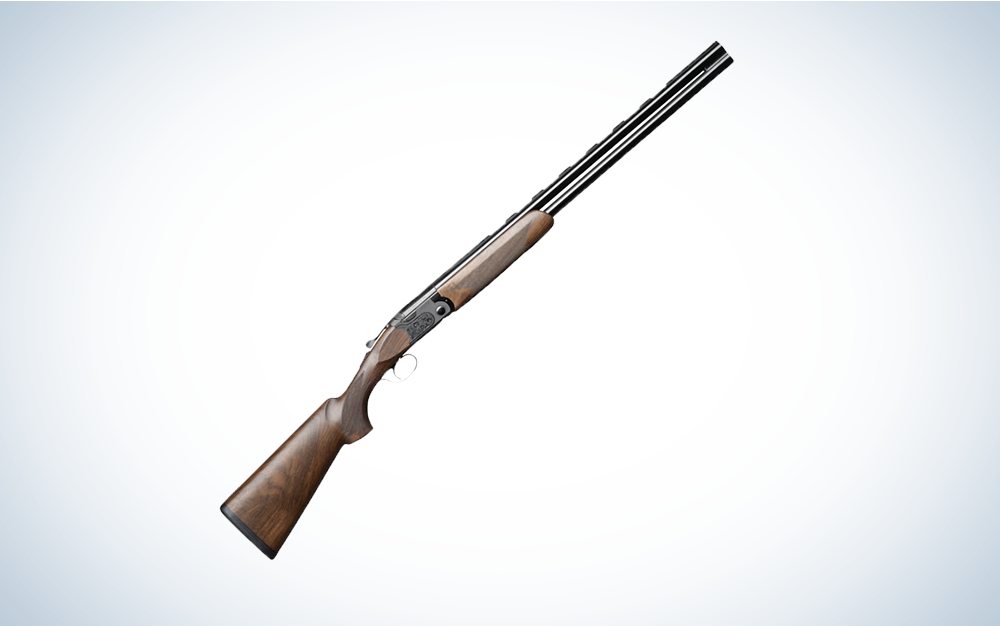 Beretta Ultraleggero Over/Under Shotgun on blue and white background