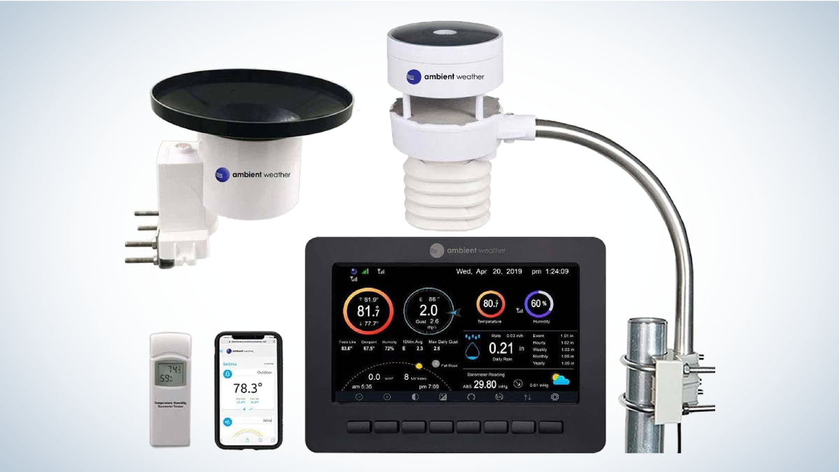 Best Home Weather Stations: Ambient Weather WS-5000 Ultrasonic Smart Weather Station