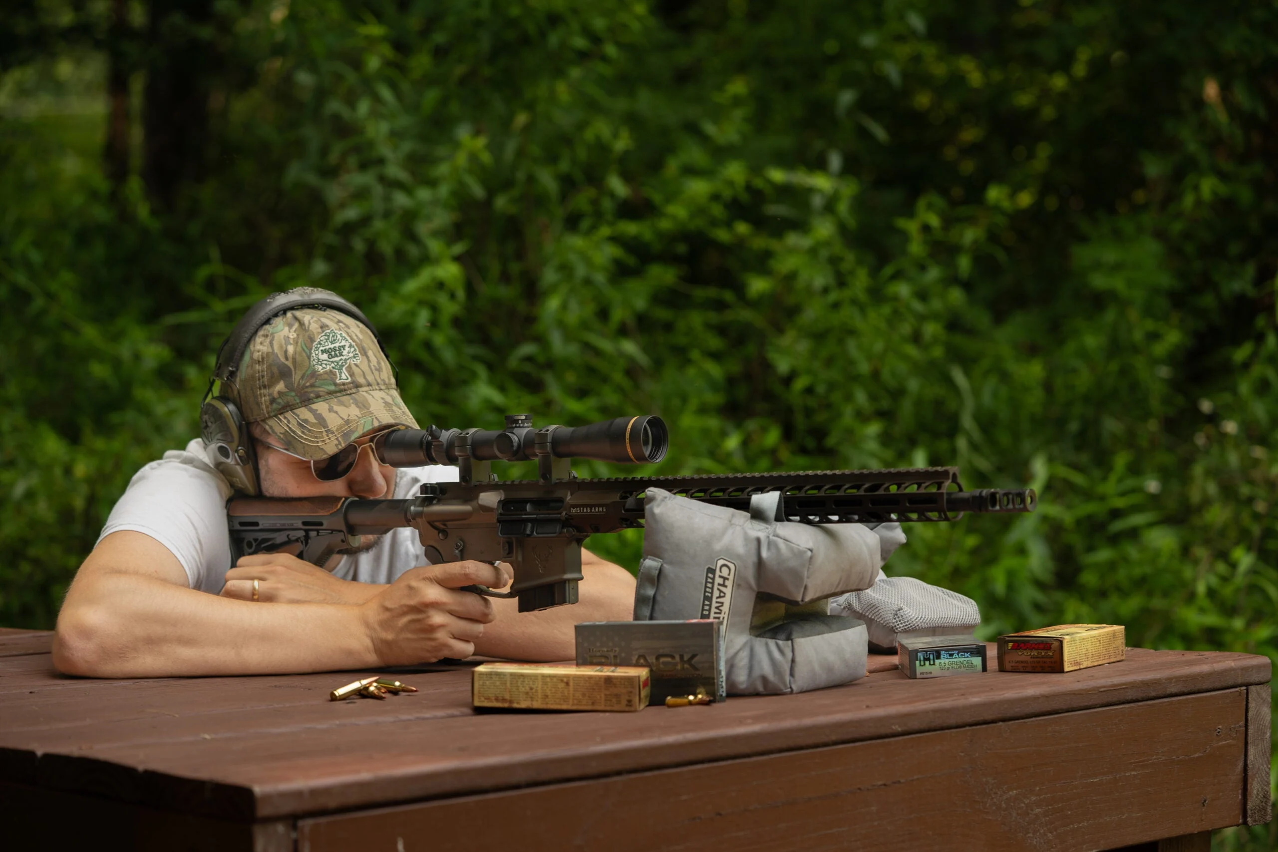 Photo of a Stag 15 Pursuit being fired during a product review by Field &amp; Stream