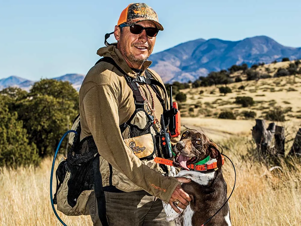 rey trejo hunter and english pointer