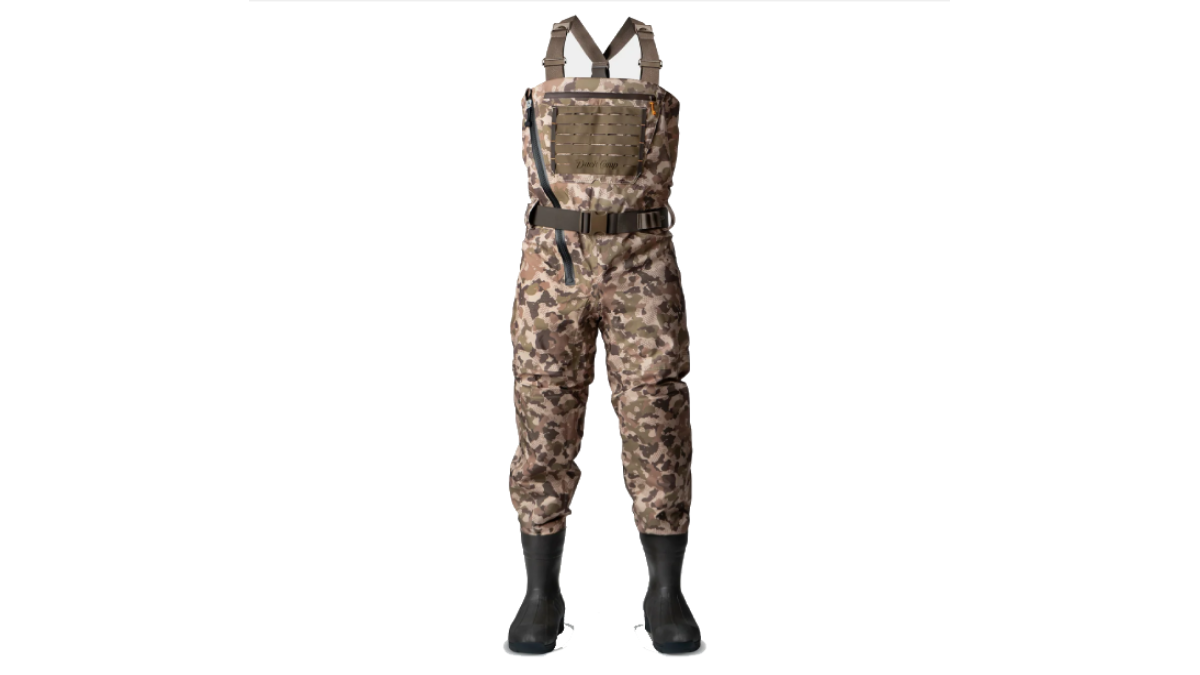 Duck Camp Zip Waders on white background