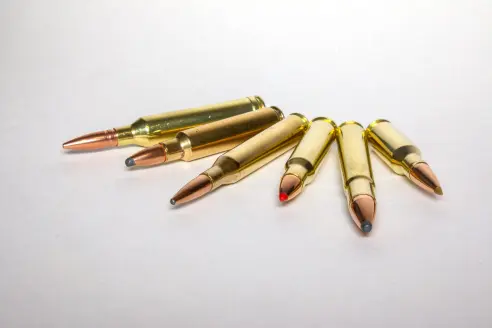 Six classic rifle cartridges.