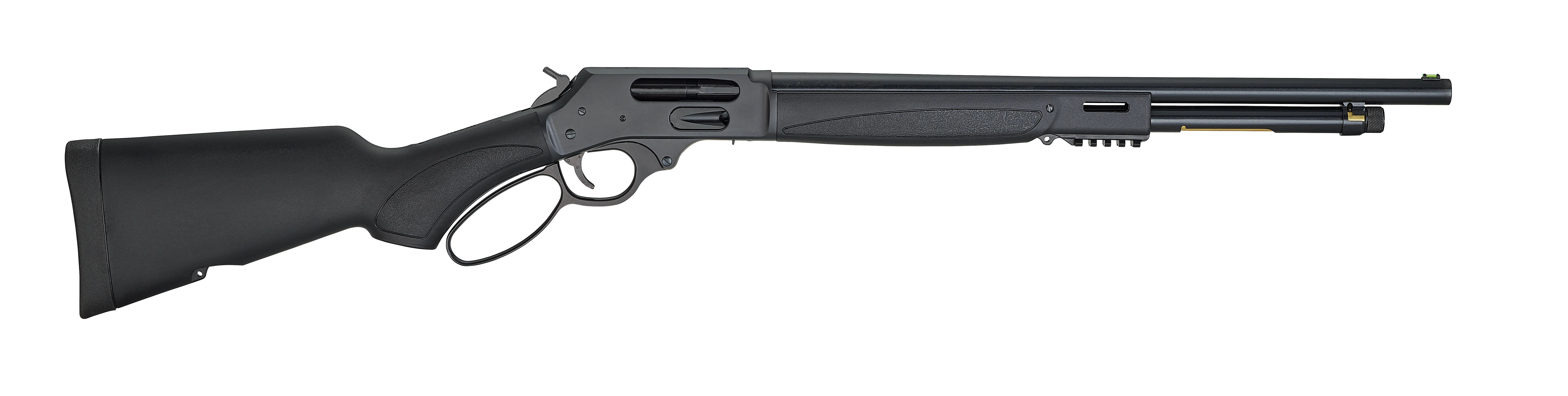 A lever-action type of shotgun.