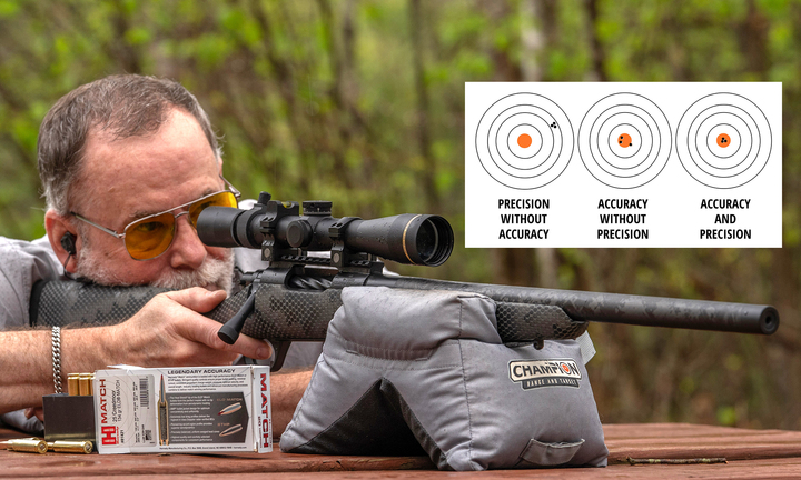 A shooter fires a rifle from the prone position.