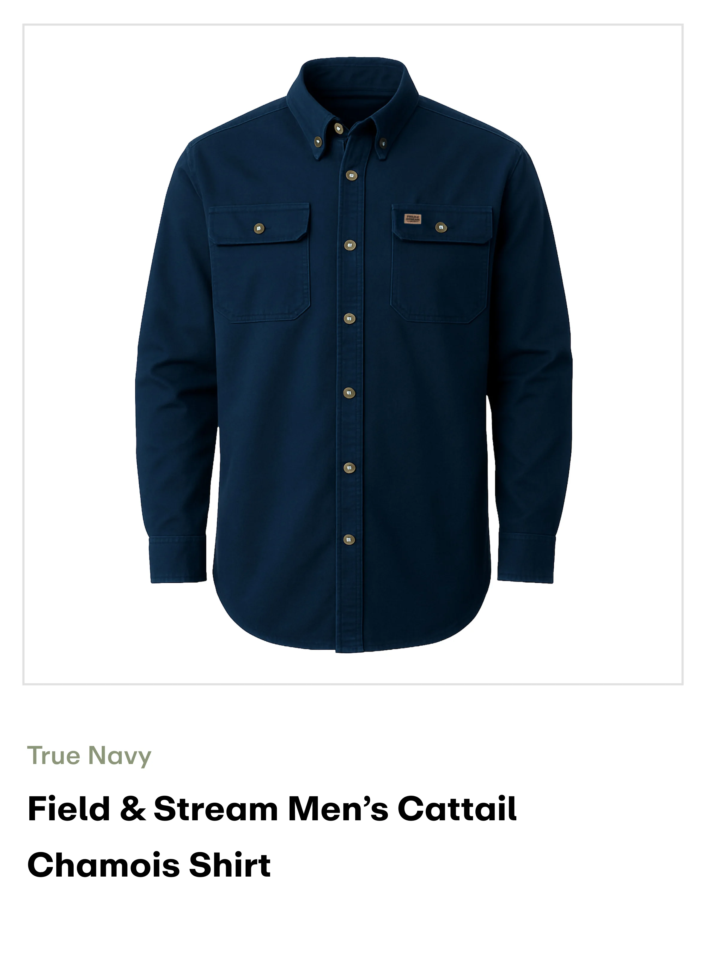 Amazon-cattail chamois shirt-Navy