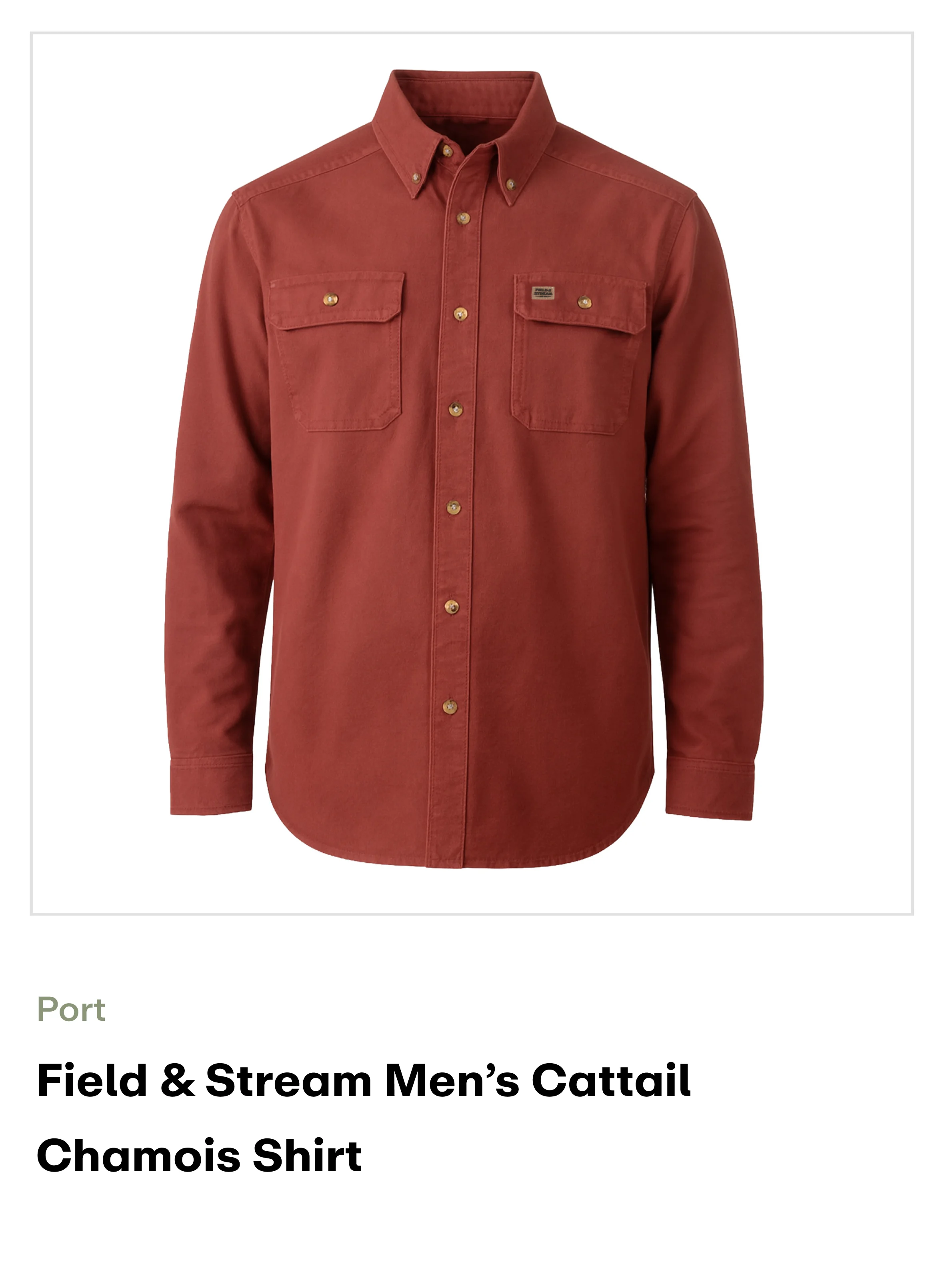 Amazon-cattail chamois shirt-Port