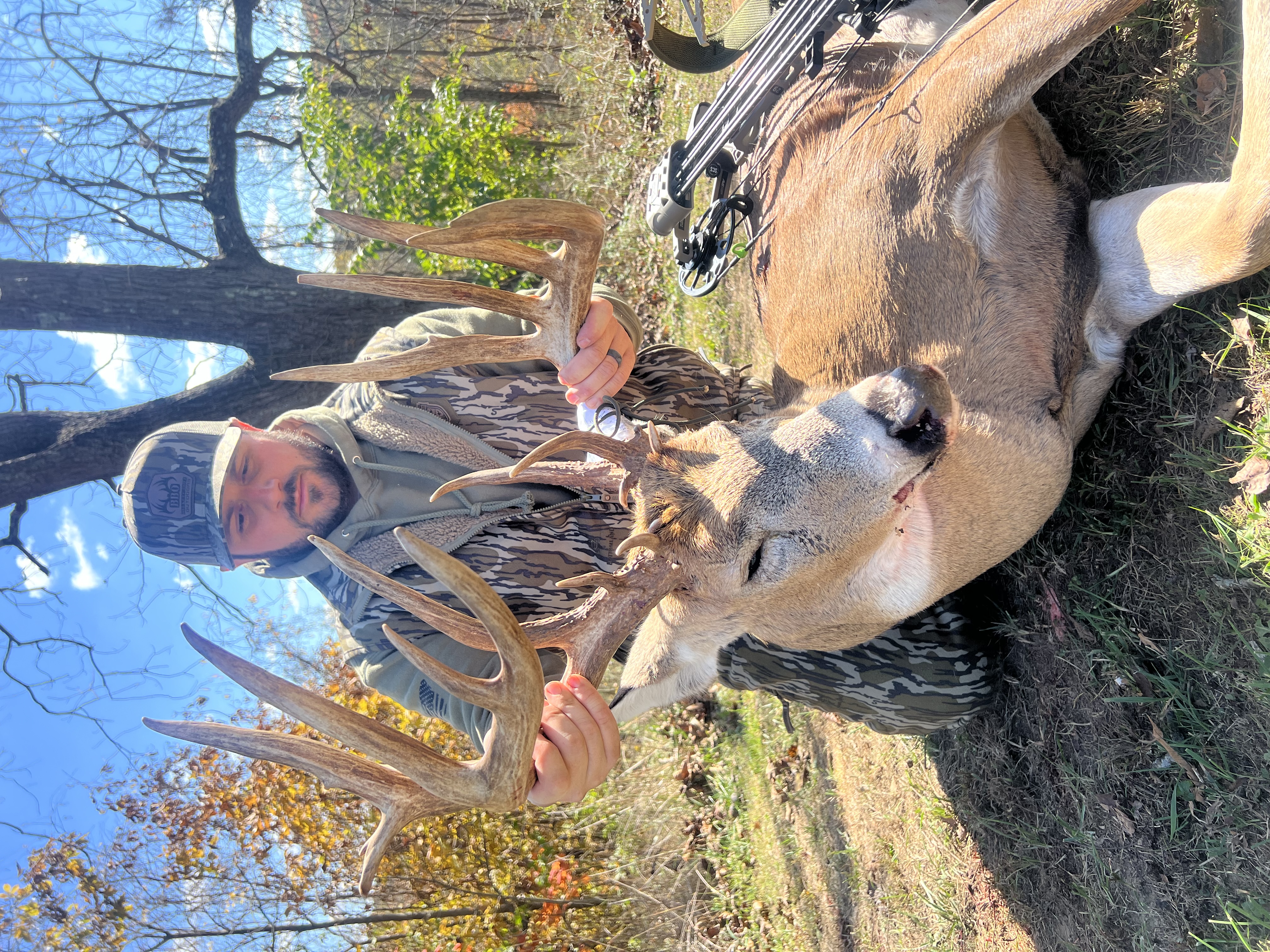 Ohio hunter Tommy Allen poses with his 200-plus-inch whitetail buck. 