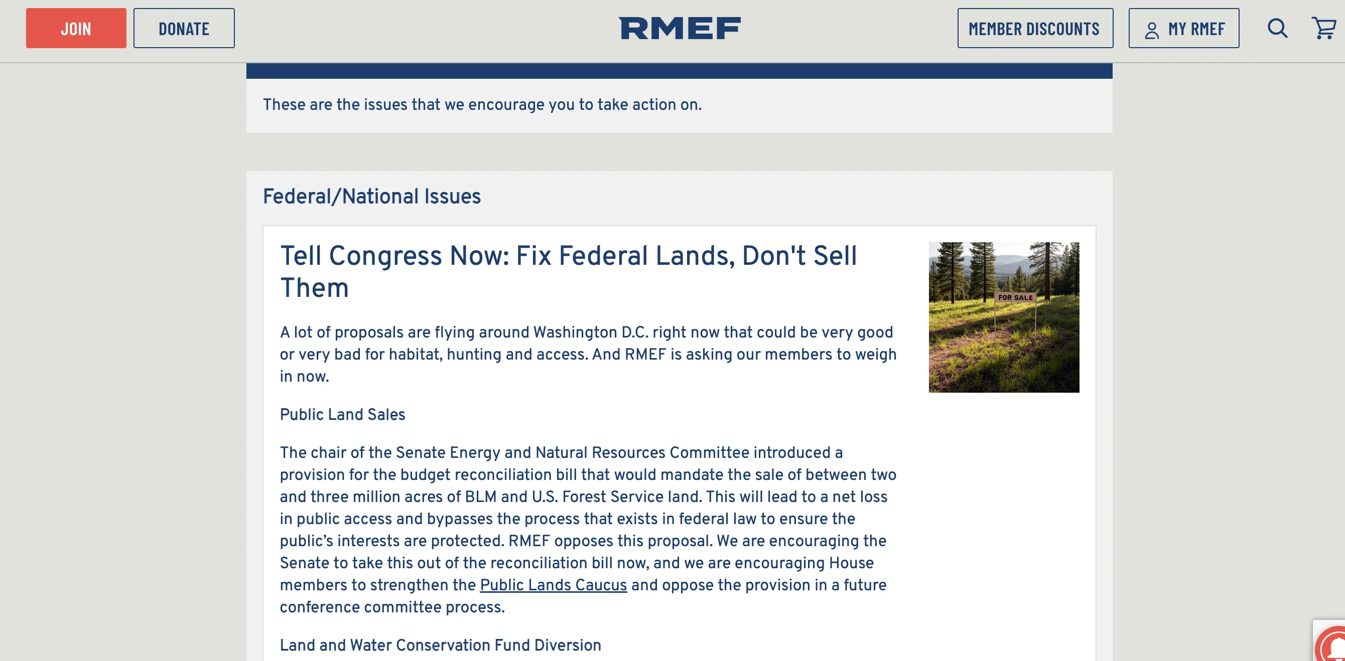 Screenshot via RMEF