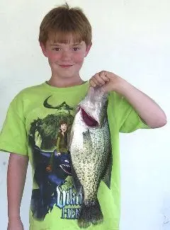 Donivan Echols with is 5-pound Arkansas record crappie.