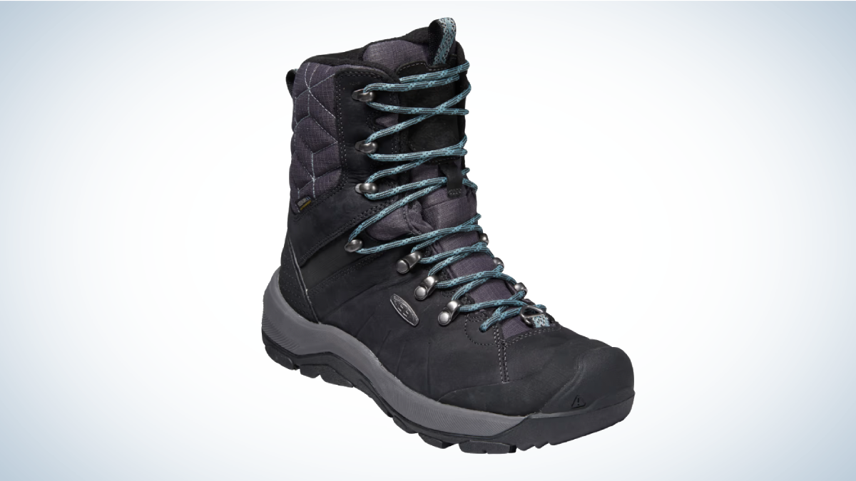 Keen Revel IV Polar High Insulated Waterproof Boots on gray and white background