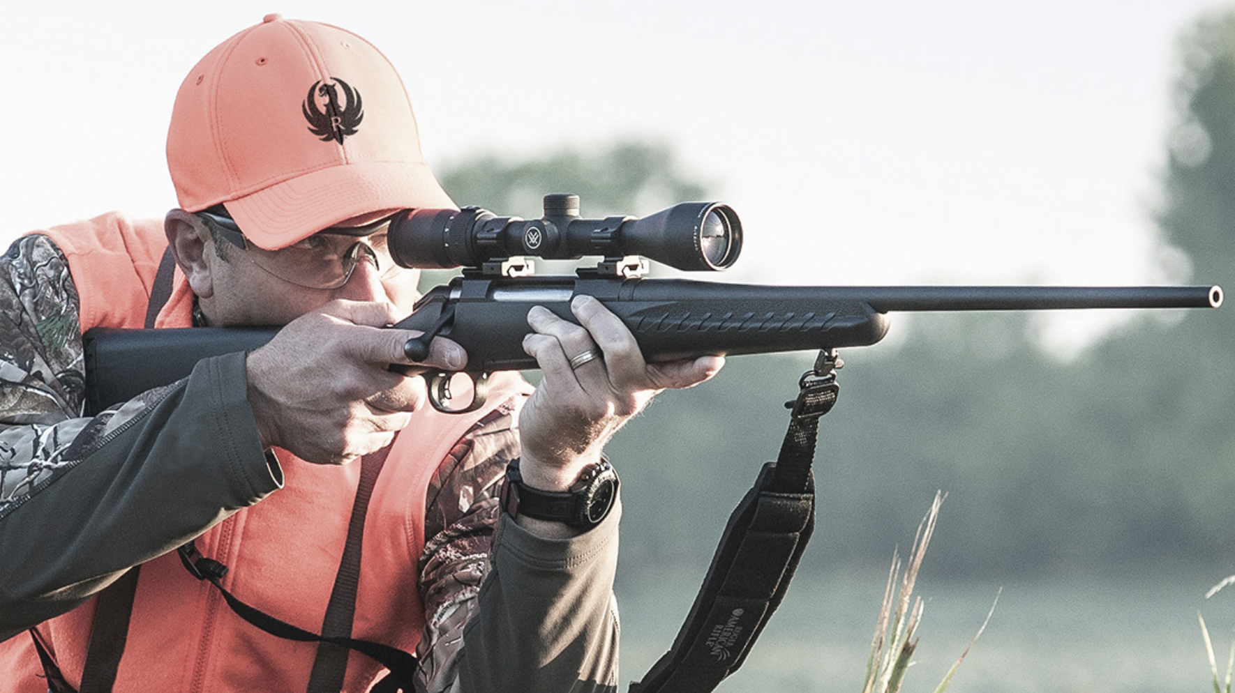 Hunter shooting Ruger American Predator Rifle