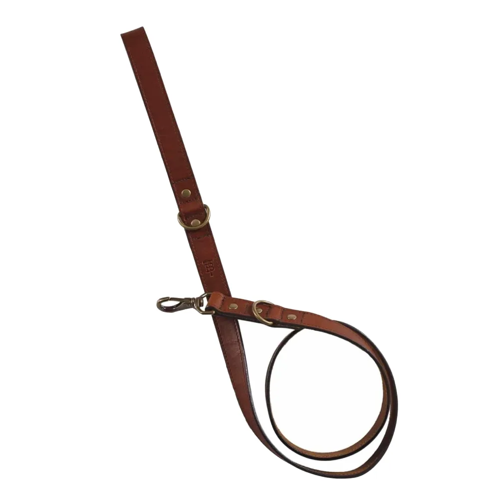 Tom Beckbe Leather Dog Leash