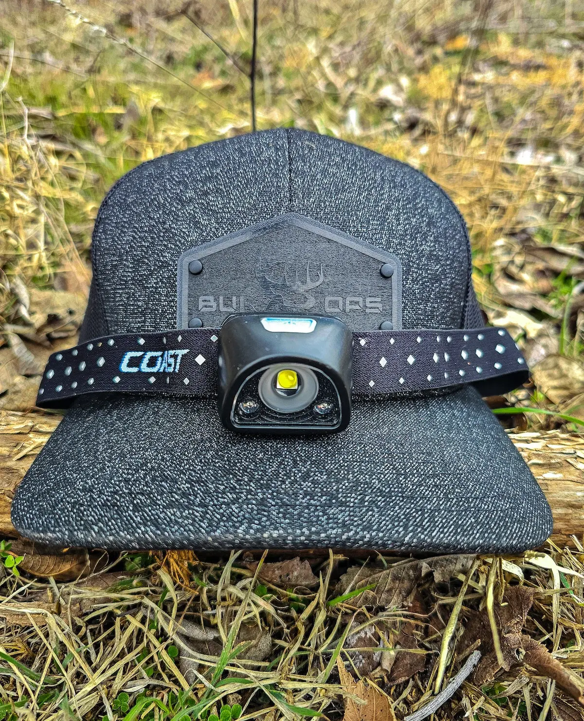 Coast FL1R Headlamp on hat