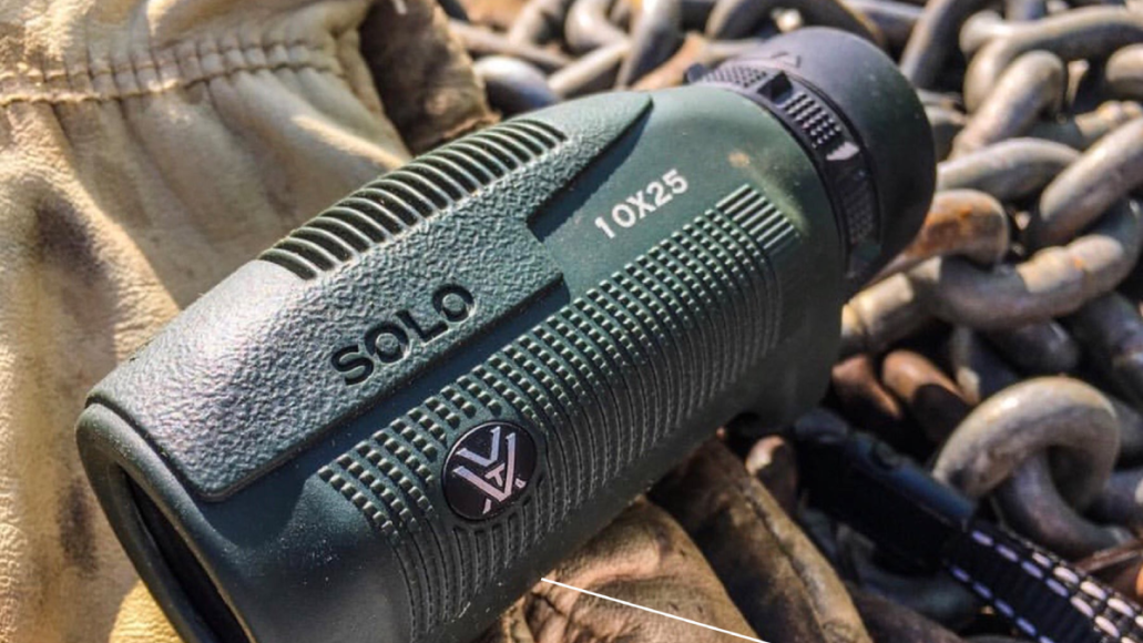 Vortex Solo Monocular lying on rocks