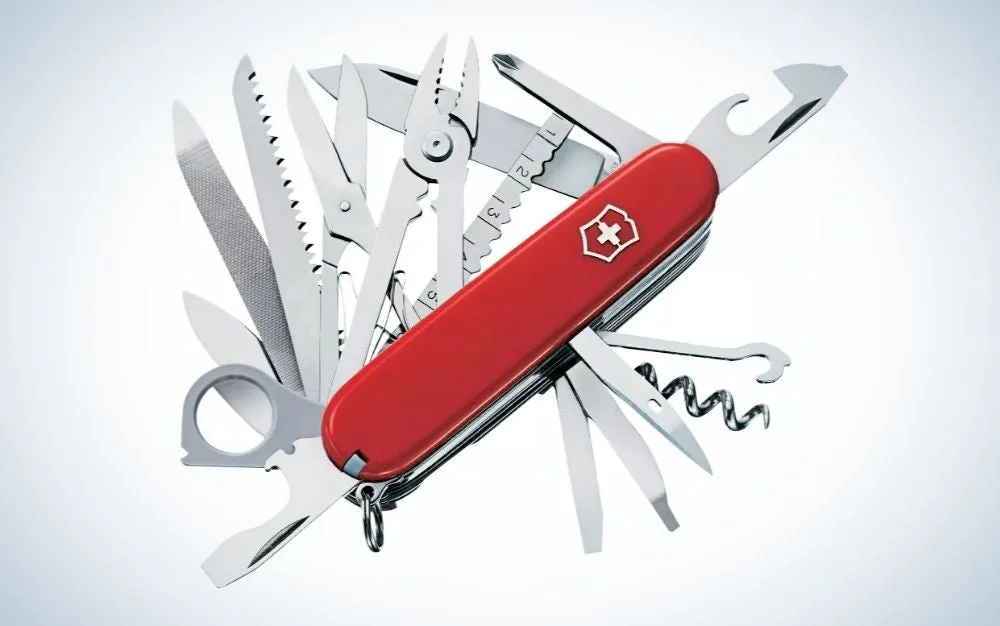 The Swiss Army Knife Champ is the best camping knife.