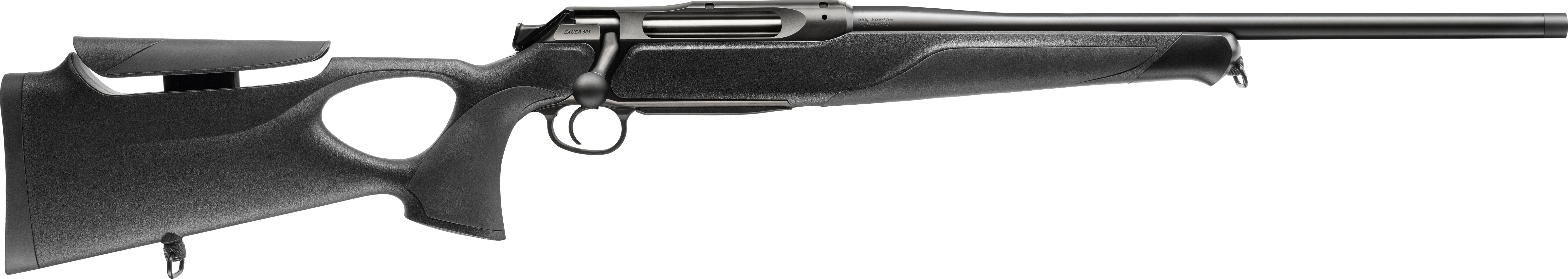 Sauer 505 Synchro XT rifle on a white background.