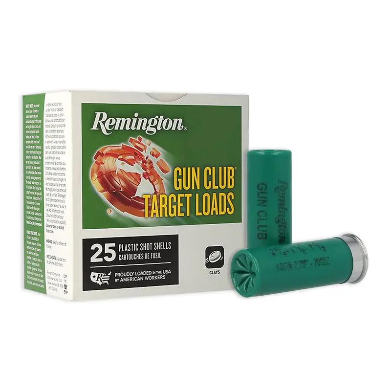 Remington 12-gauge shotgun shells.