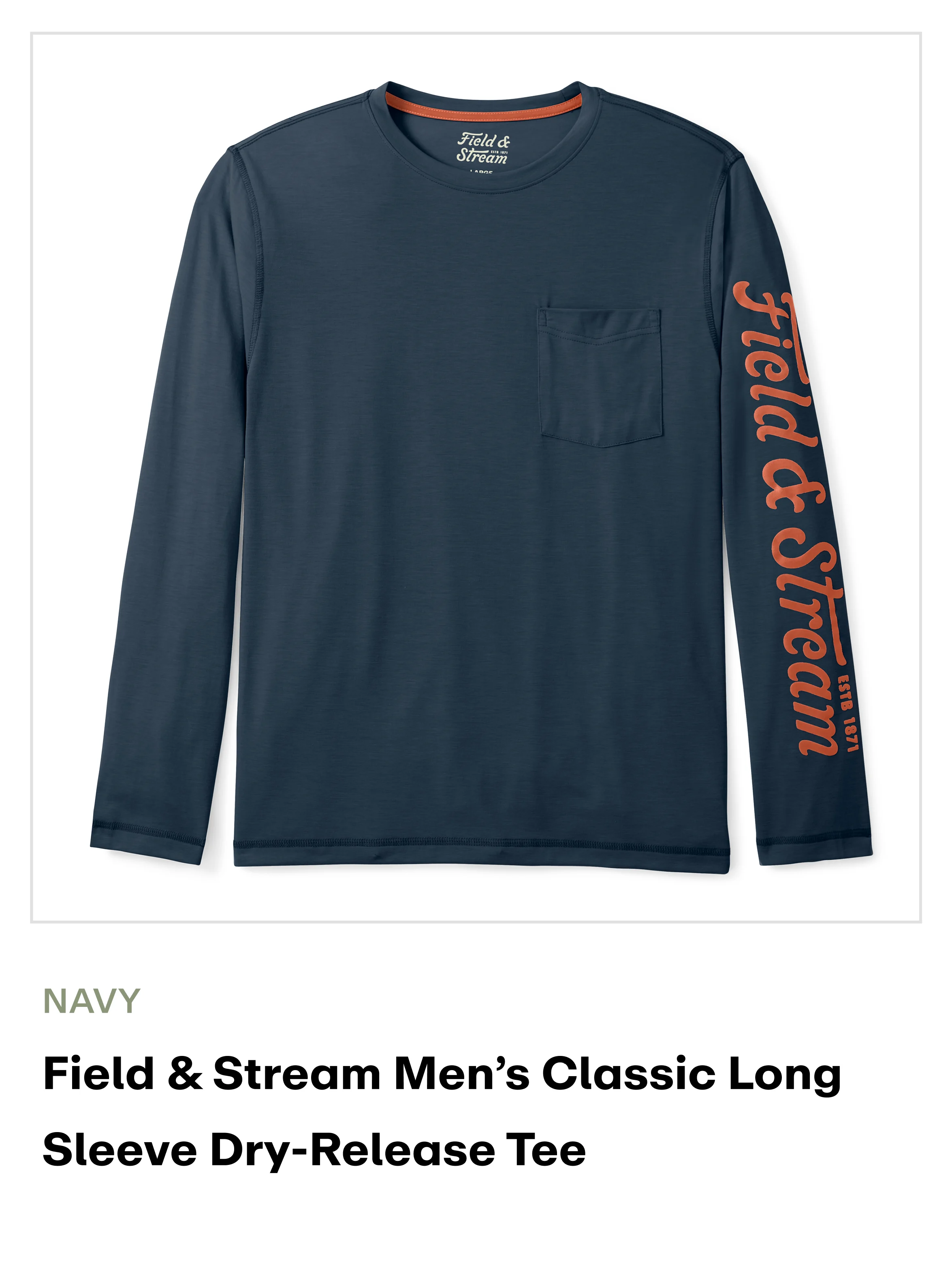 Amazon - Classic LS Dry-Release Tee - Navy