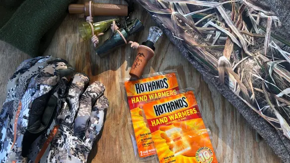 a photo of hand warmers with other cold-weather gear