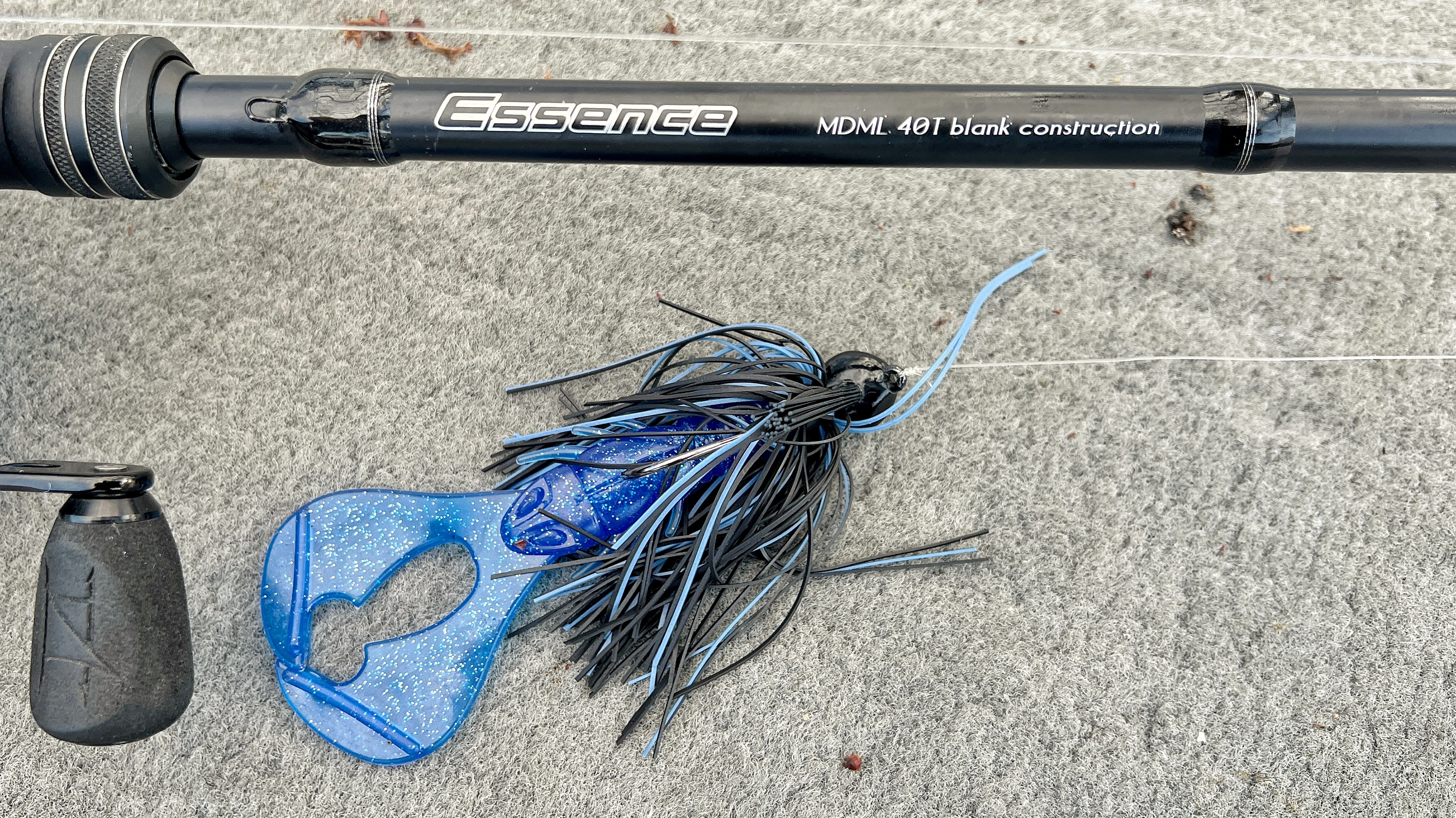 A jig head rigged up with a craw