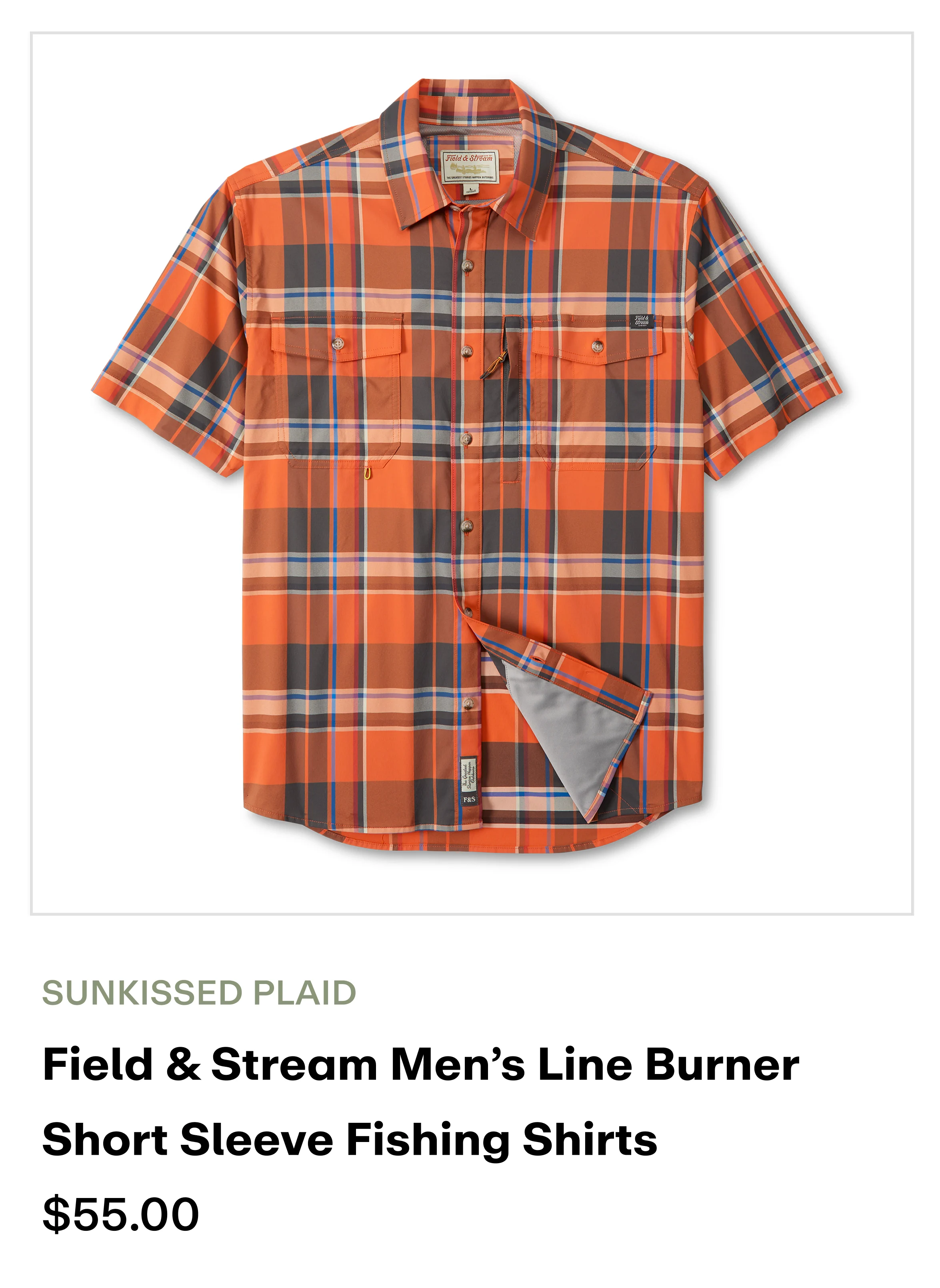 Amazon - Line Burner SS Shirt - Sunkissed Plaid