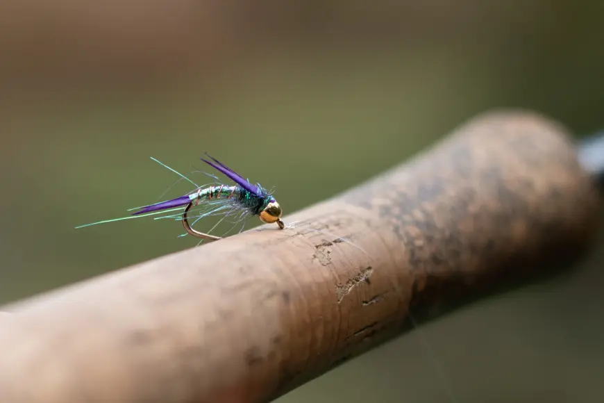 photo of fly fishing nymph