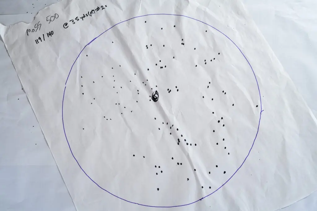 Mossberg 500 patterning test