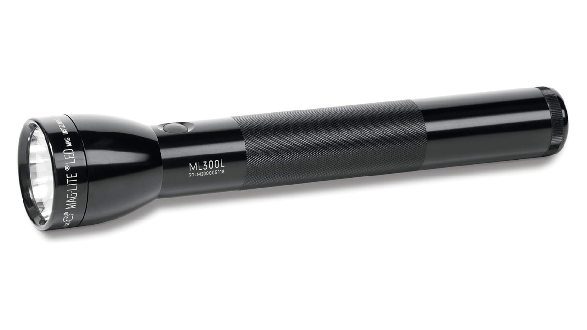 Maglite ML300L Flashlight on white background