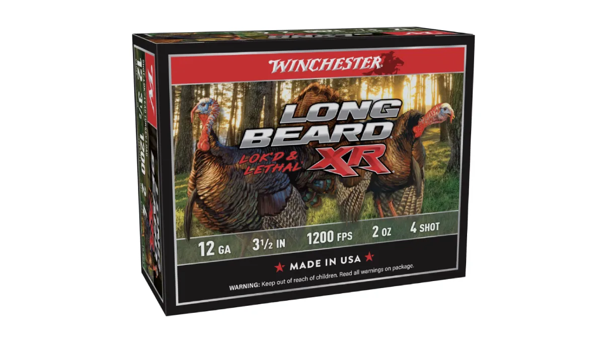 Winchester Long Beard XR Turkey Shotshells on white background